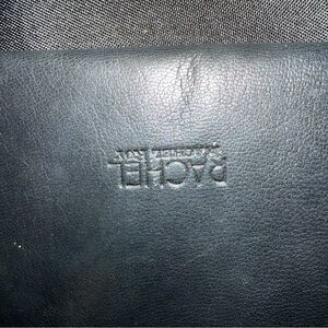 Black Leather Rachel Roy Wristlet/Wallet